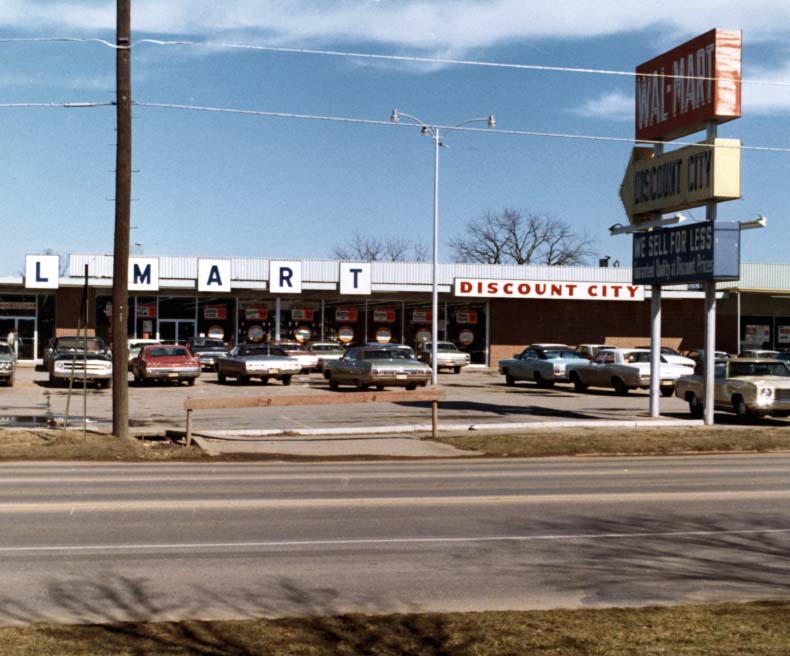 The first Walmart store in Rogers, Arkansas.