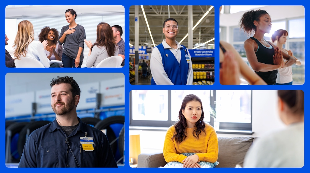 A collage featuring diverse individuals in various environments. 