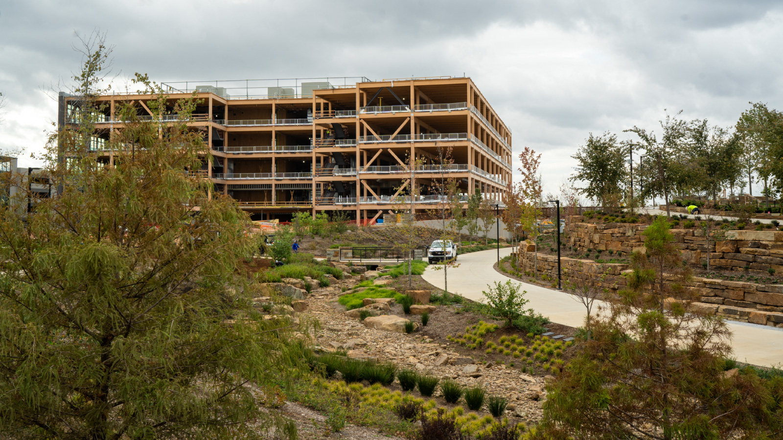 Wide View of Mass Timber Buildings
