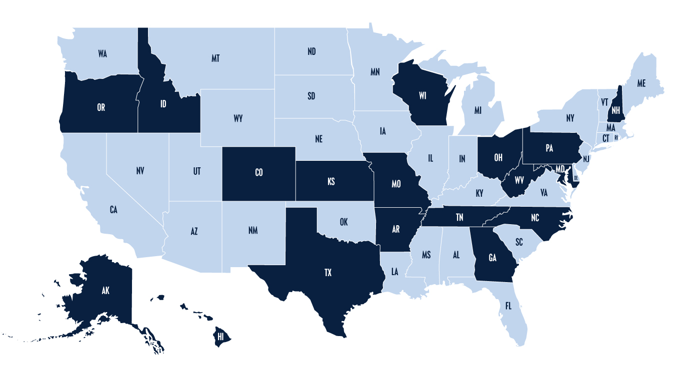 Map of complaints against Walmart and its pharmacists for refusing to fill opioid prescriptions