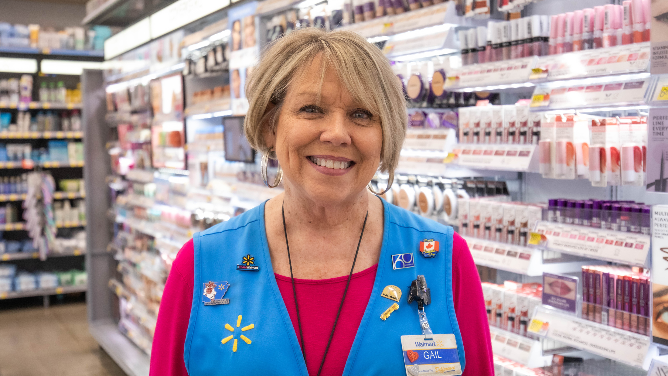 Walmart Associate Gail in Beauty Isle