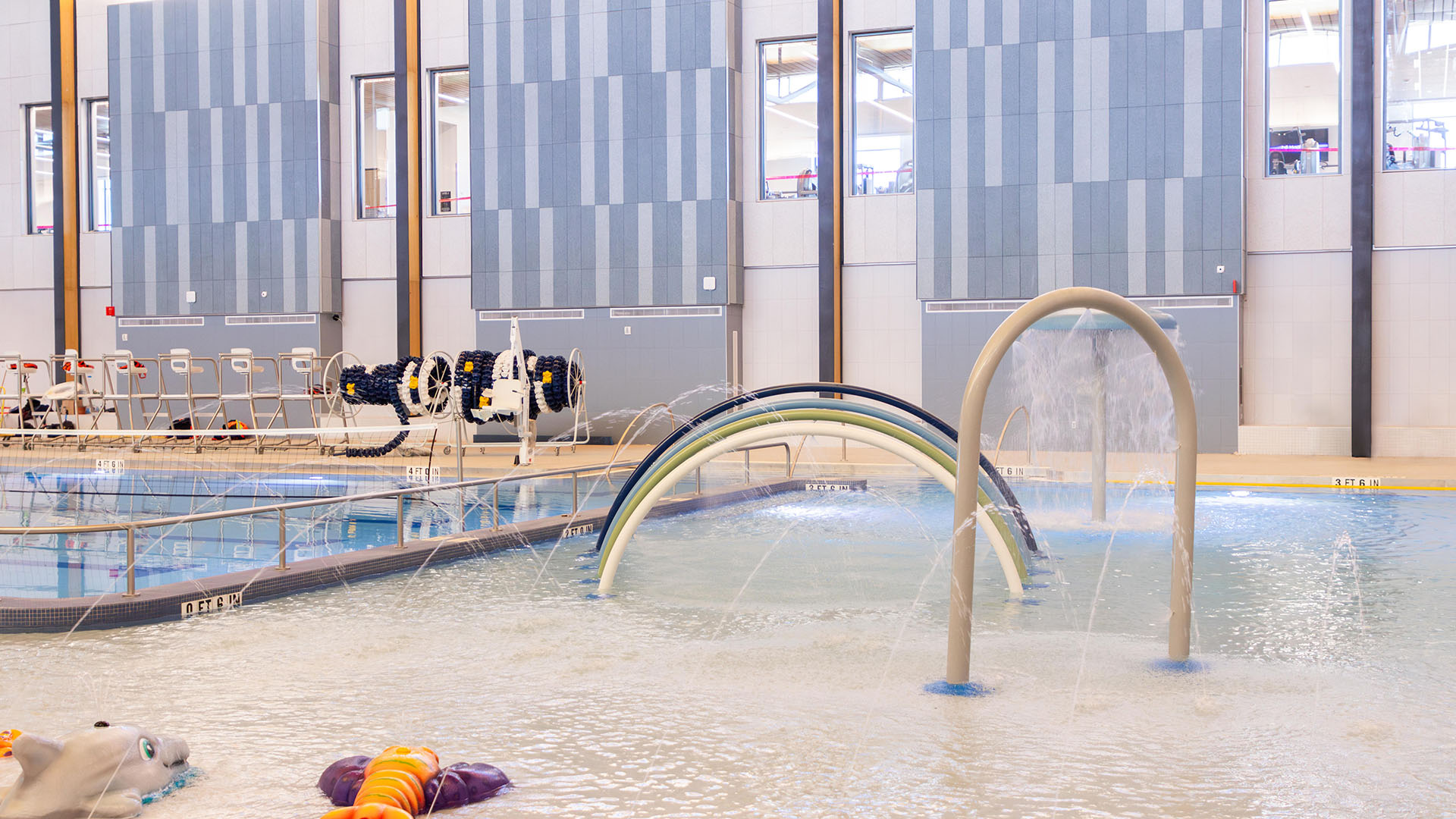 Children's pool area inside Walton Family Whole Health & Fitness
