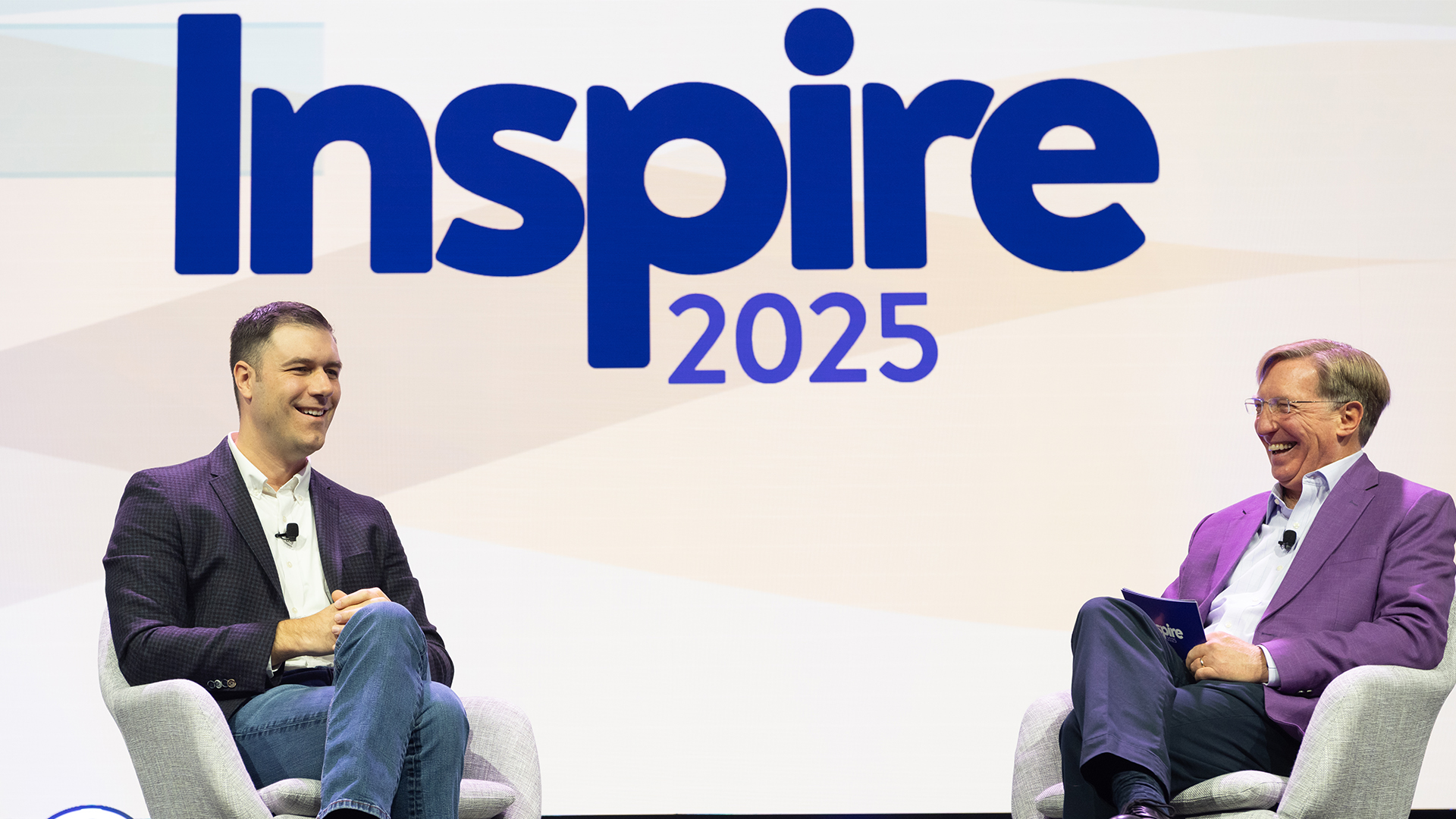 David Guggina, Executive Vice President and Chief eCommerce Officer, Walmart U.S., and Mark Hardy, Senior Vice President, Walmart Data Ventures, on stage