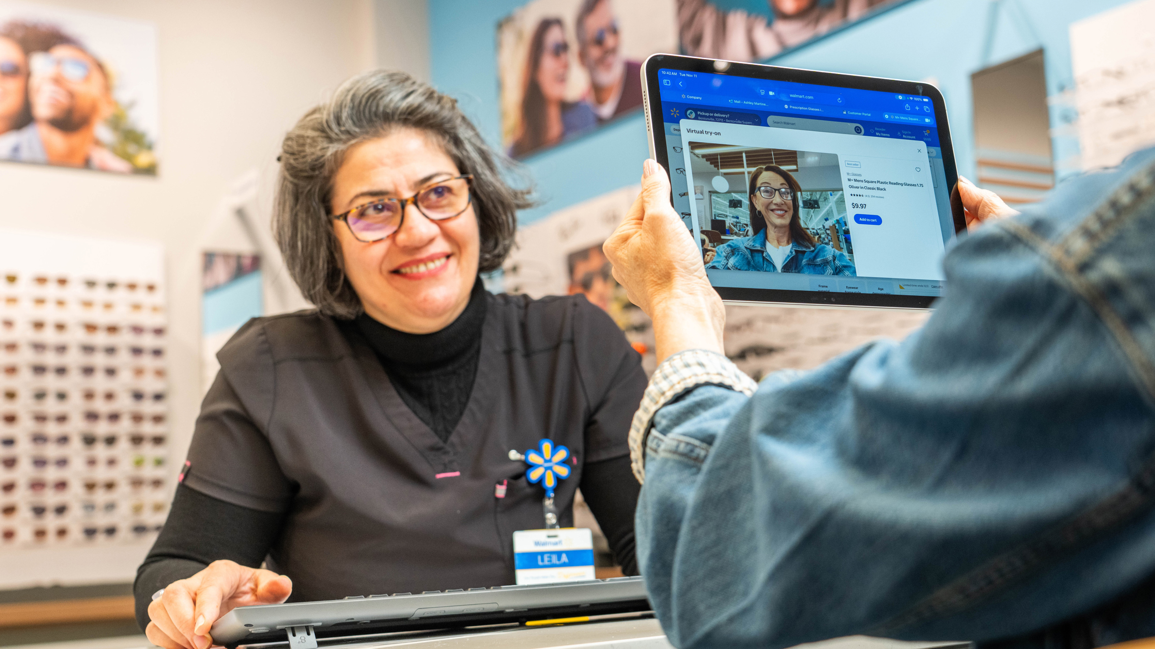 Customer Consultation in Walmart Optical Department