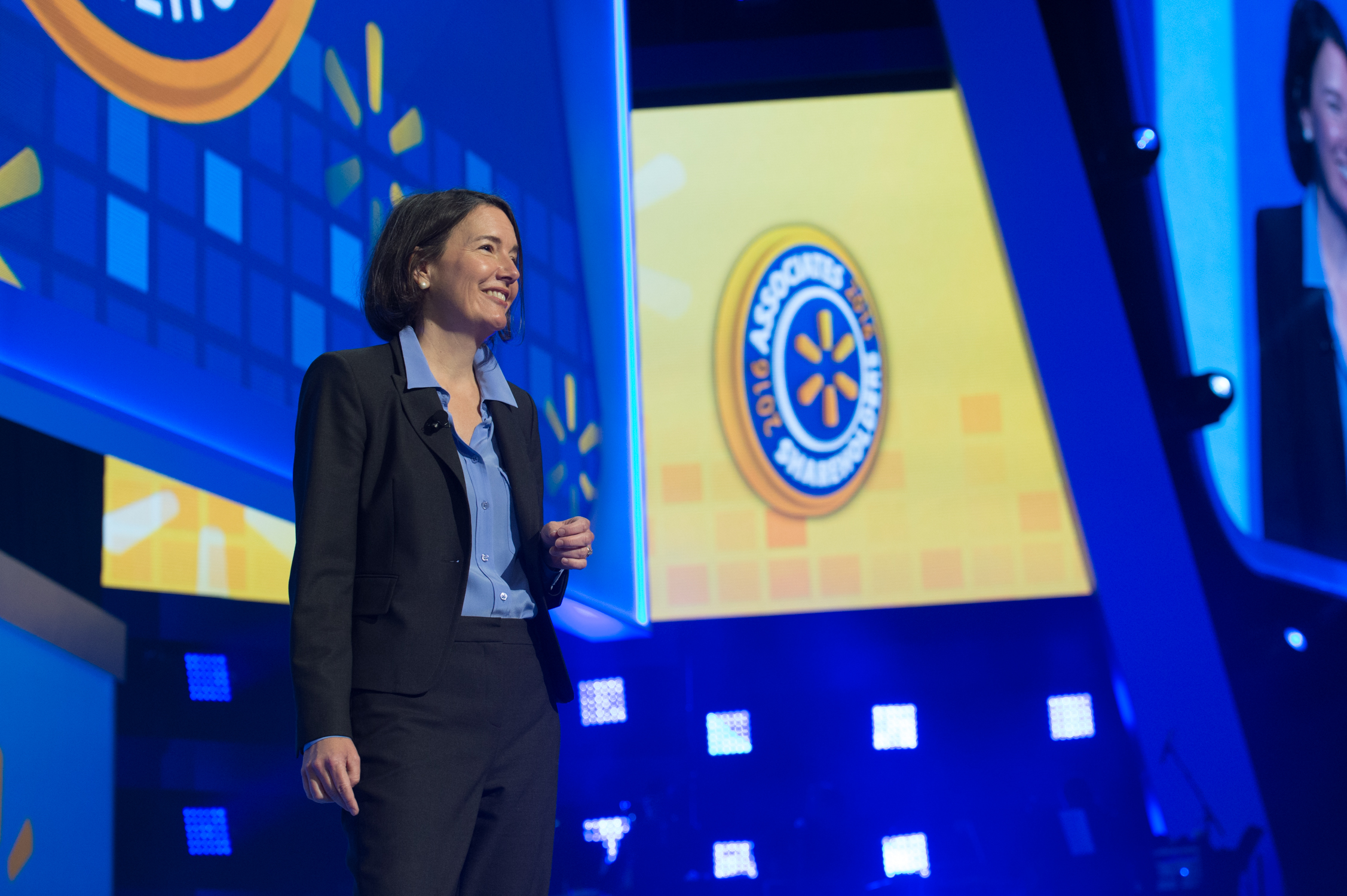 Chief Sustainability Officer Kathleen McLaughlin on stage at the 2016 Shareholders Meeting
