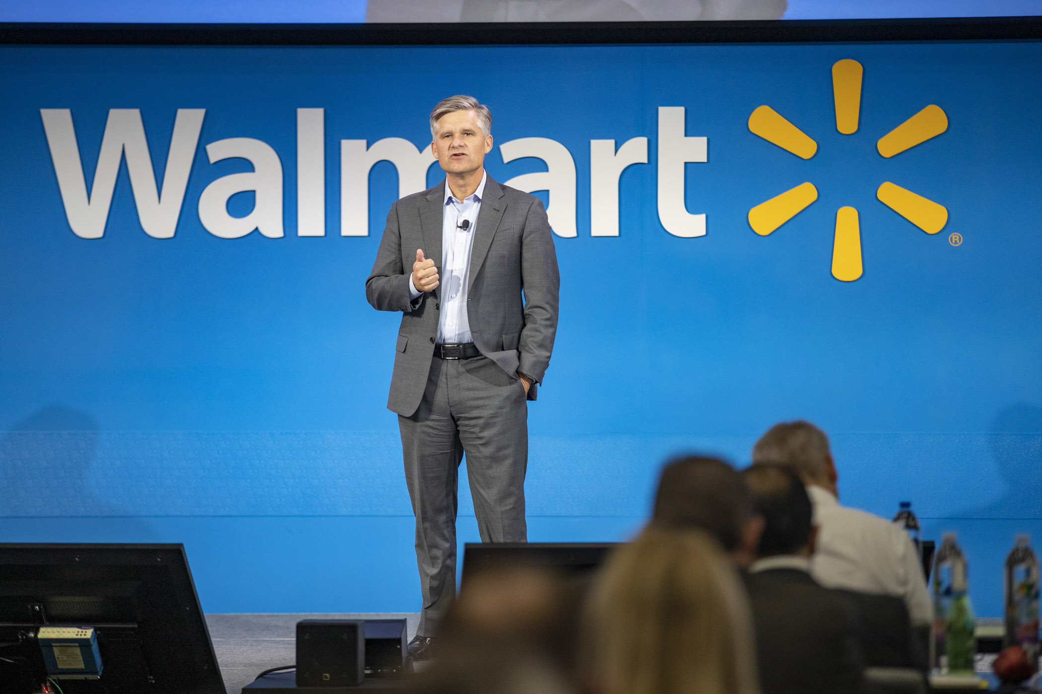 Brett Biggs, Walmart Executive Vice President and Chief Financial Officer, presents at the 2018 Investment Community Meeting
