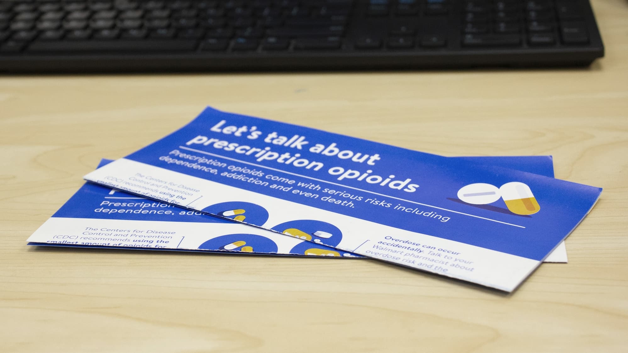 Opioids Brochure on Desk