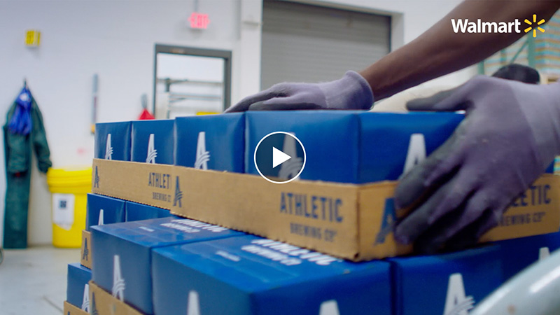 Still image of the Athletic Brewing Company video
