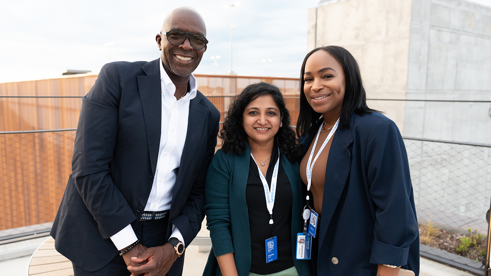 Participants enjoy reception