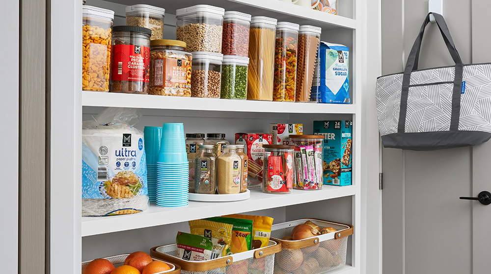 Pantry stocked with Member's Mark