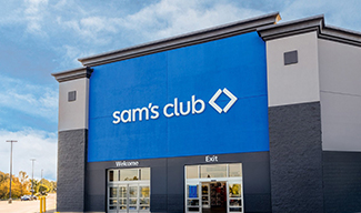 Photo of a Sam's Club seasonal marketing illustration graphic.